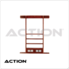 Score Counter Deluxe 6 Cue Wall Rack - Chocolate
